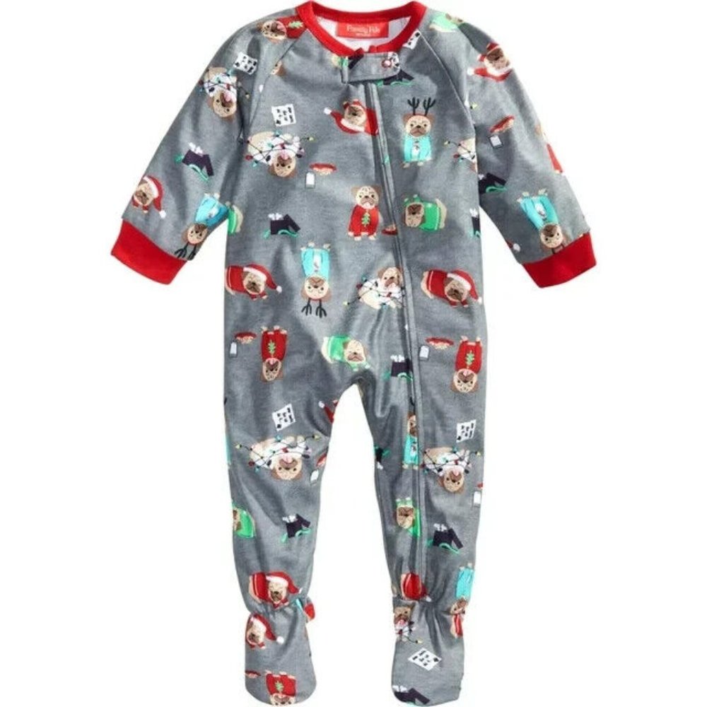 Family PJs Christmas Infant Footed Pajamas